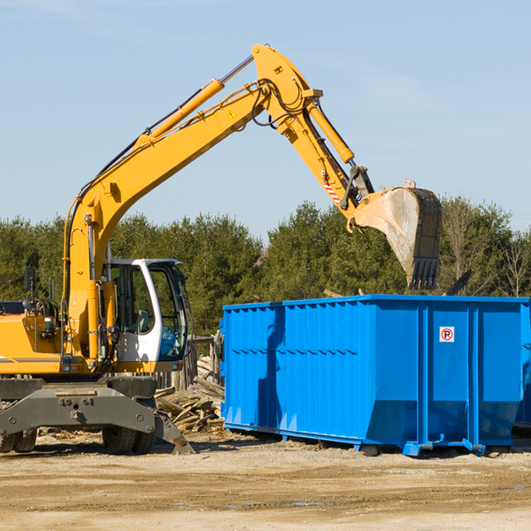 are there any restrictions on where a residential dumpster can be placed in Lapine